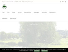 Tablet Screenshot of golfclub-guttenburg.de